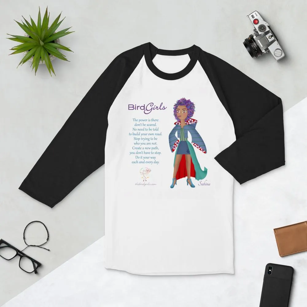 Sabina 3/4 sleeve raglan shirt