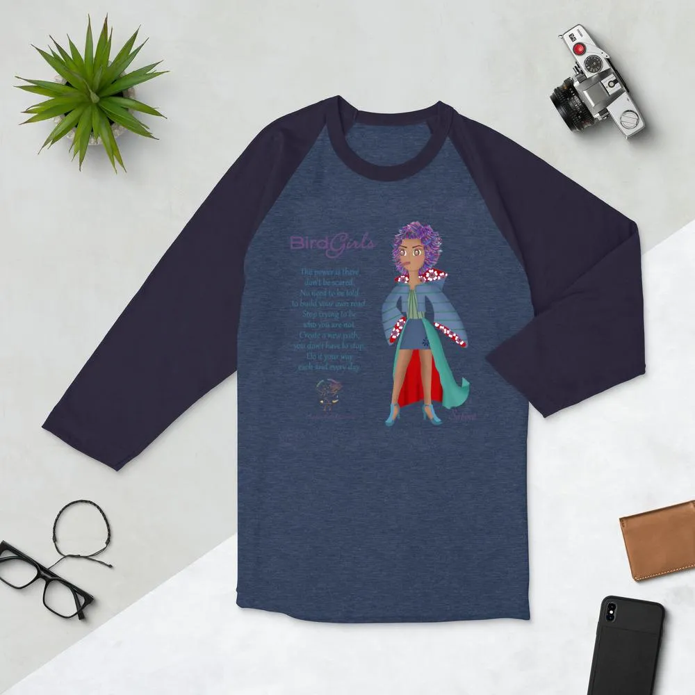 Sabina 3/4 sleeve raglan shirt