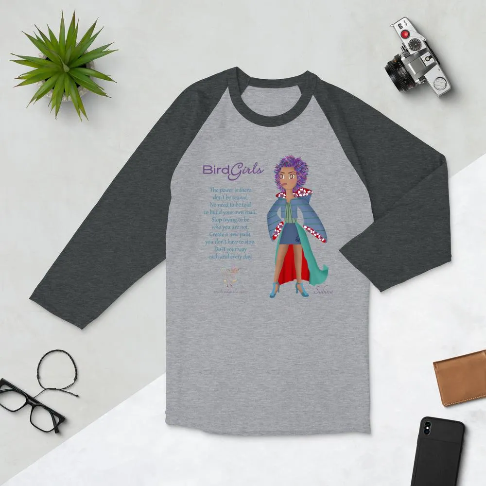 Sabina 3/4 sleeve raglan shirt