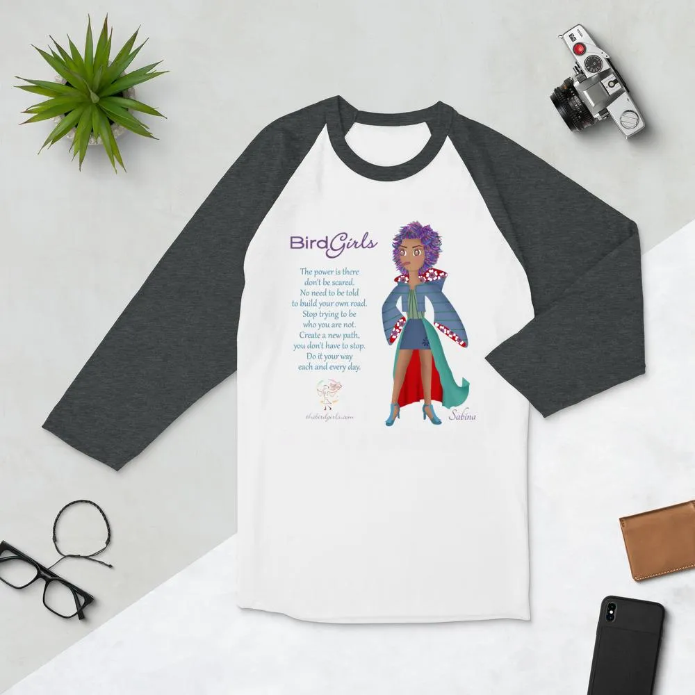 Sabina 3/4 sleeve raglan shirt