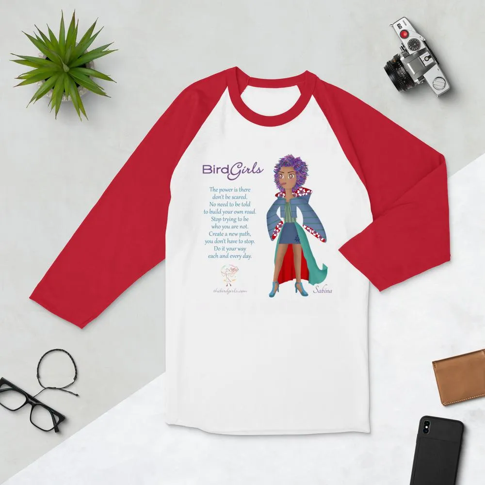 Sabina 3/4 sleeve raglan shirt