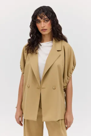 SAND WOOL SUITING PERUSE JACKET