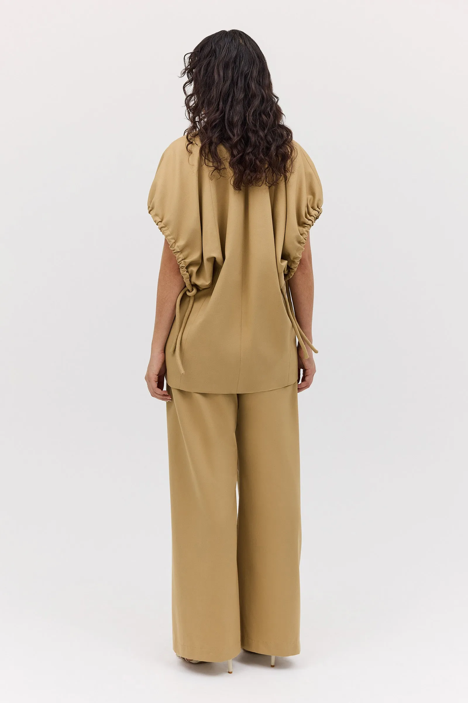 SAND WOOL SUITING PERUSE JACKET
