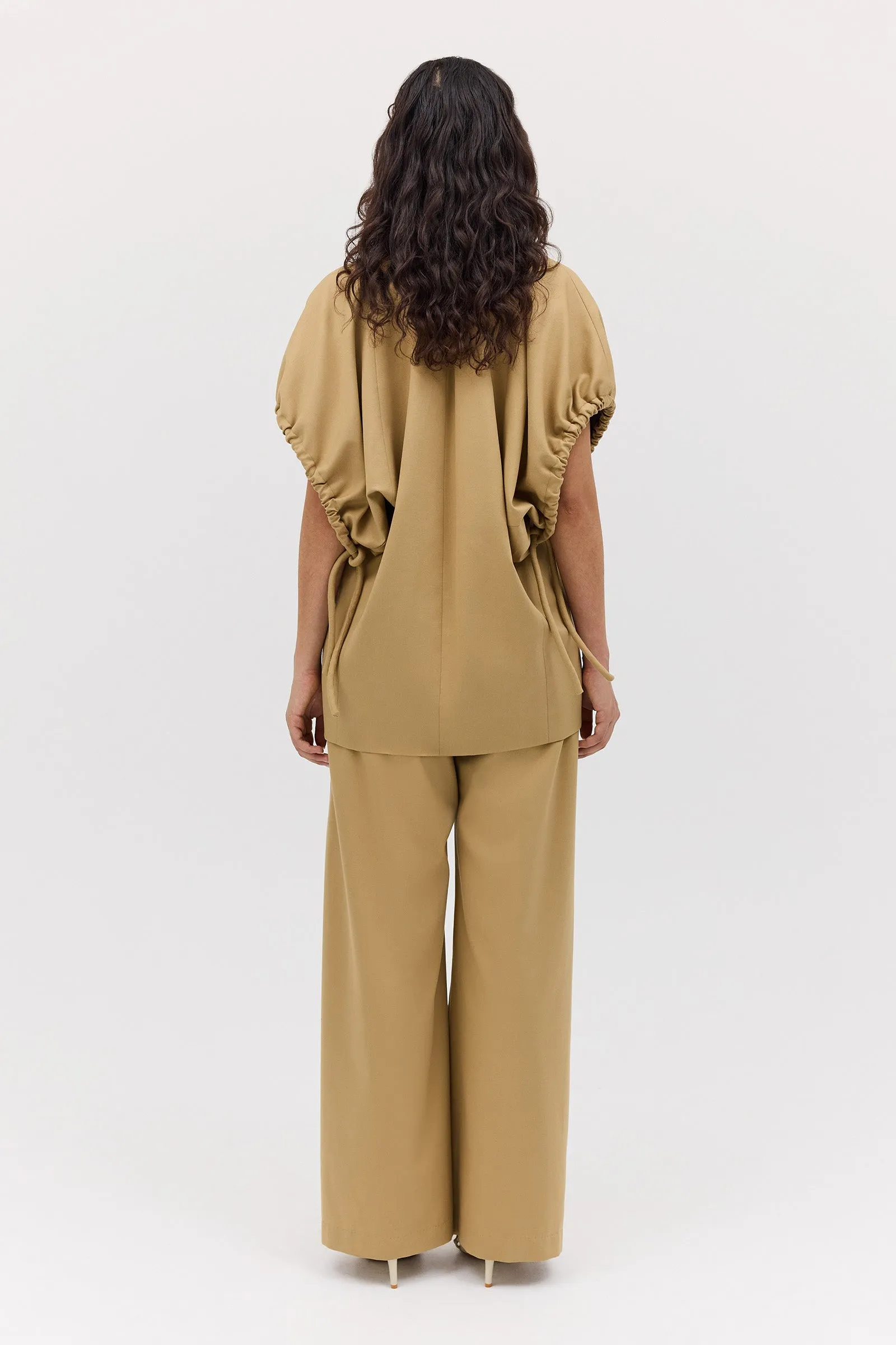 SAND WOOL SUITING PERUSE JACKET