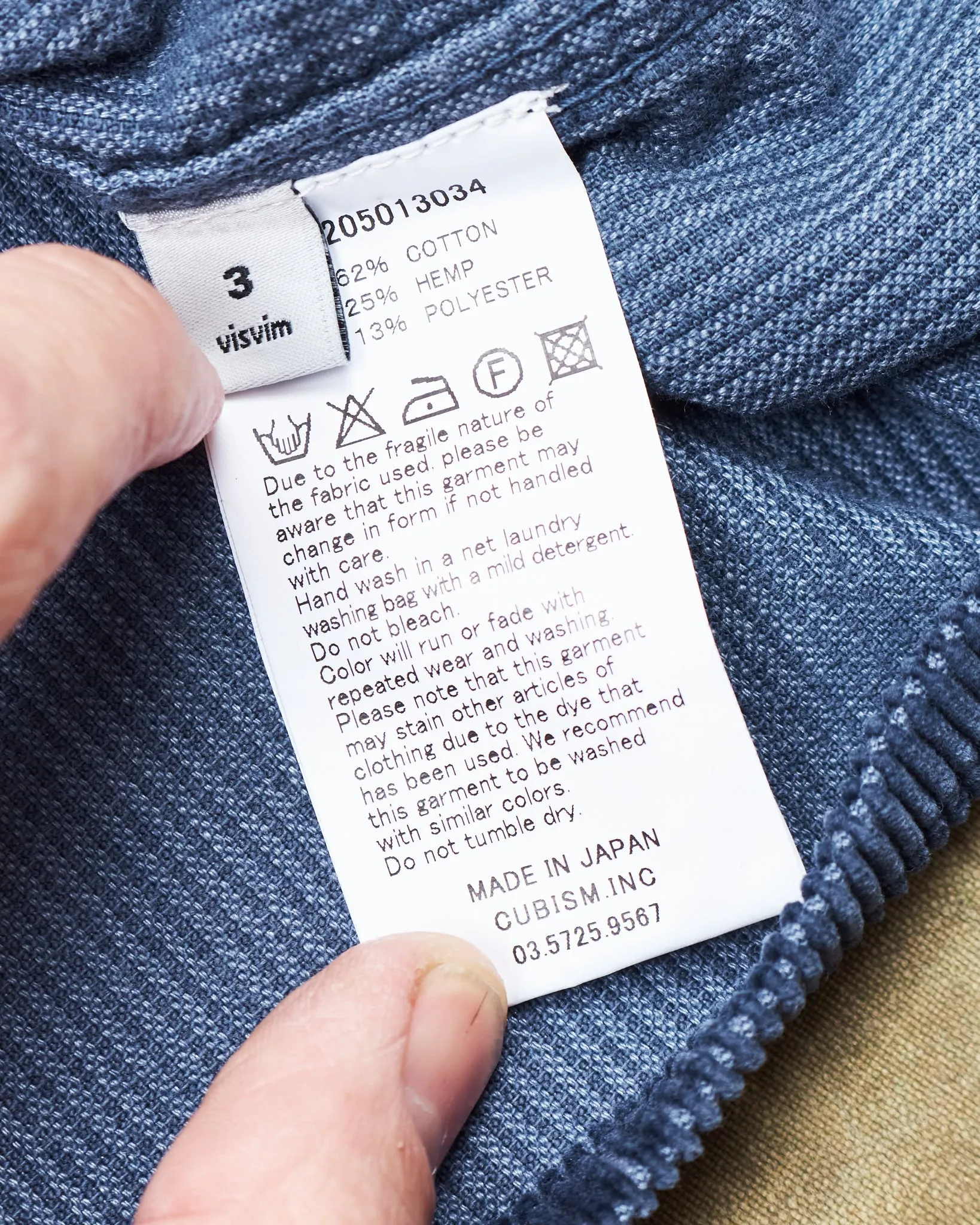 Second Hand Visvim Travail Coverall Wale Cord Jacket Size 3