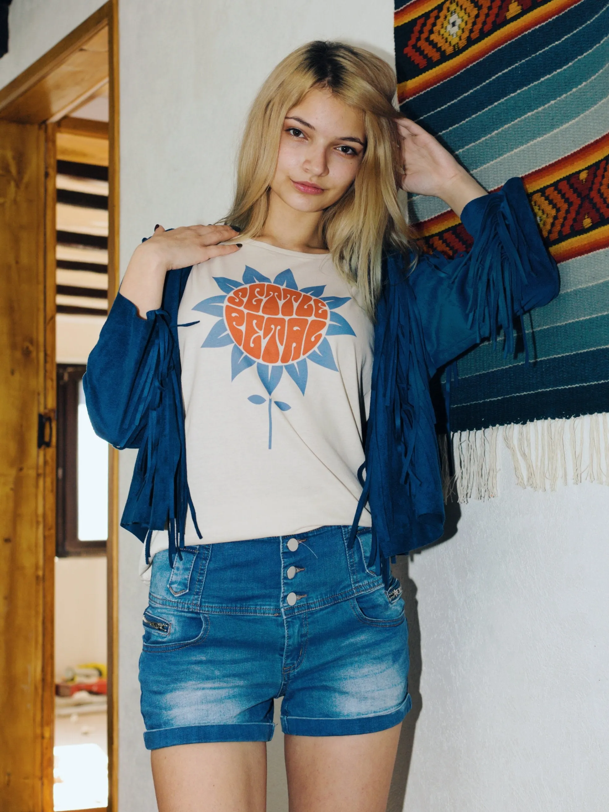 Settle Petal Tee - Soft Cream