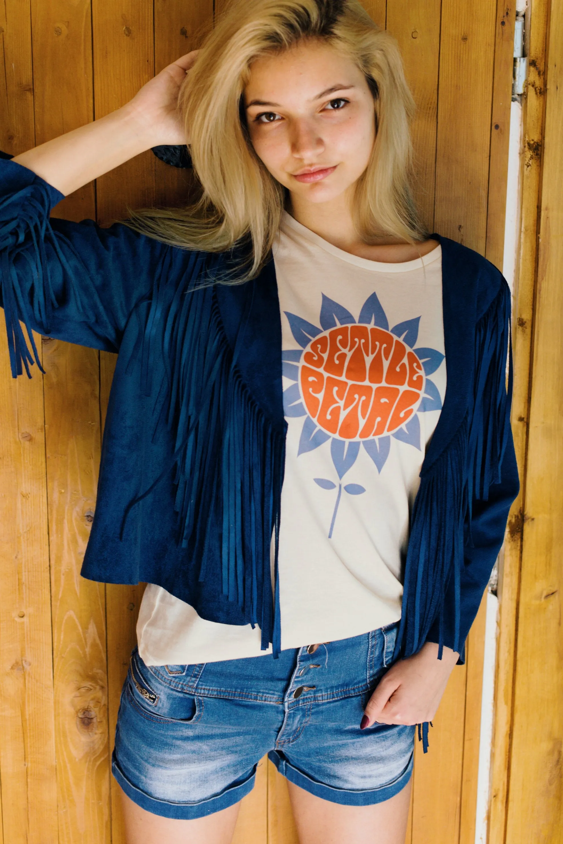 Settle Petal Tee - Soft Cream