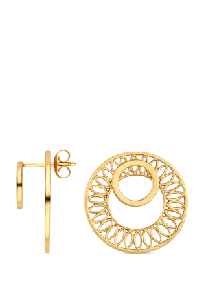 Seville Slice Earrings, Gold