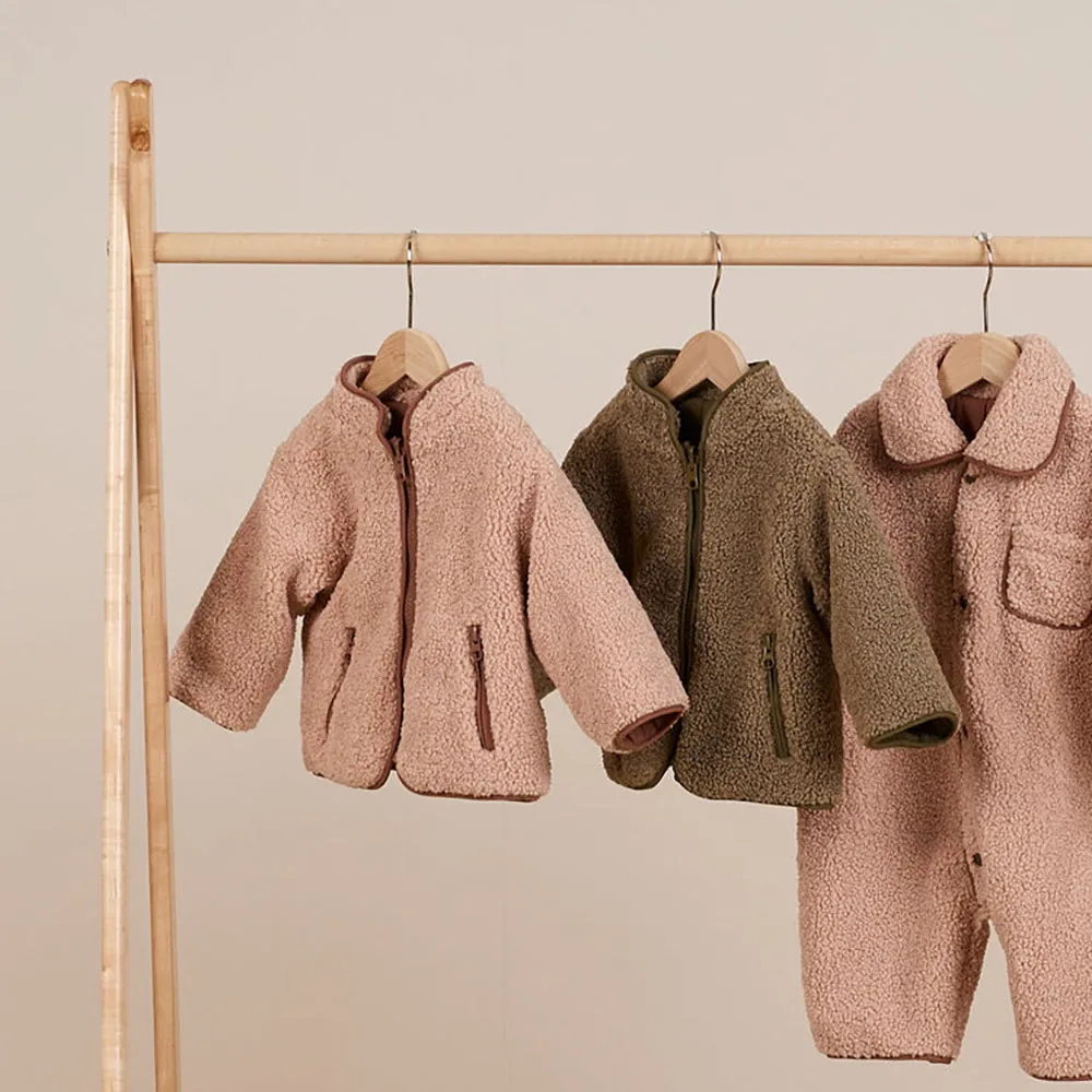Shearling Zip Jacket | Olive