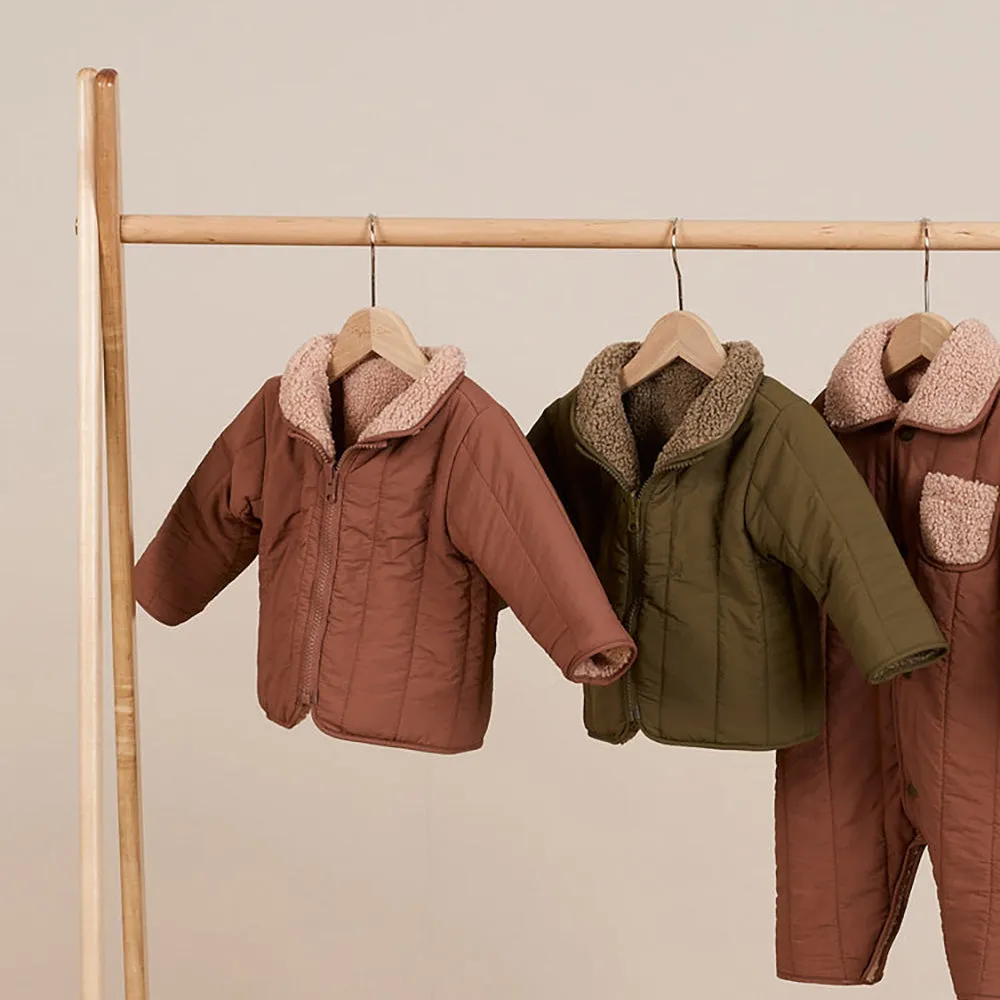 Shearling Zip Jacket | Olive