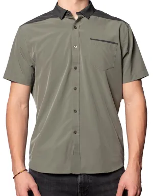 Short Sleeve "Point" Button-Up