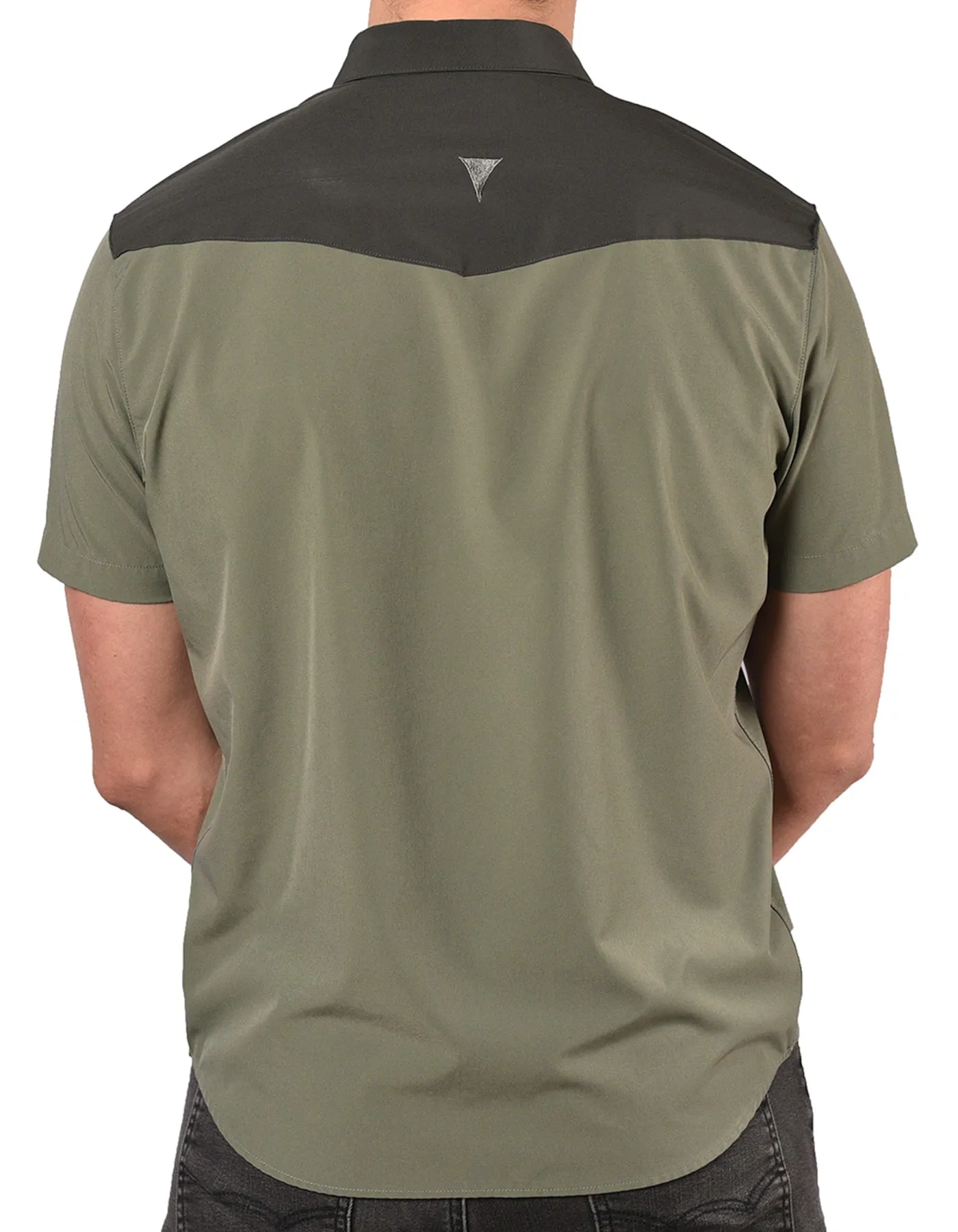 Short Sleeve "Point" Button-Up