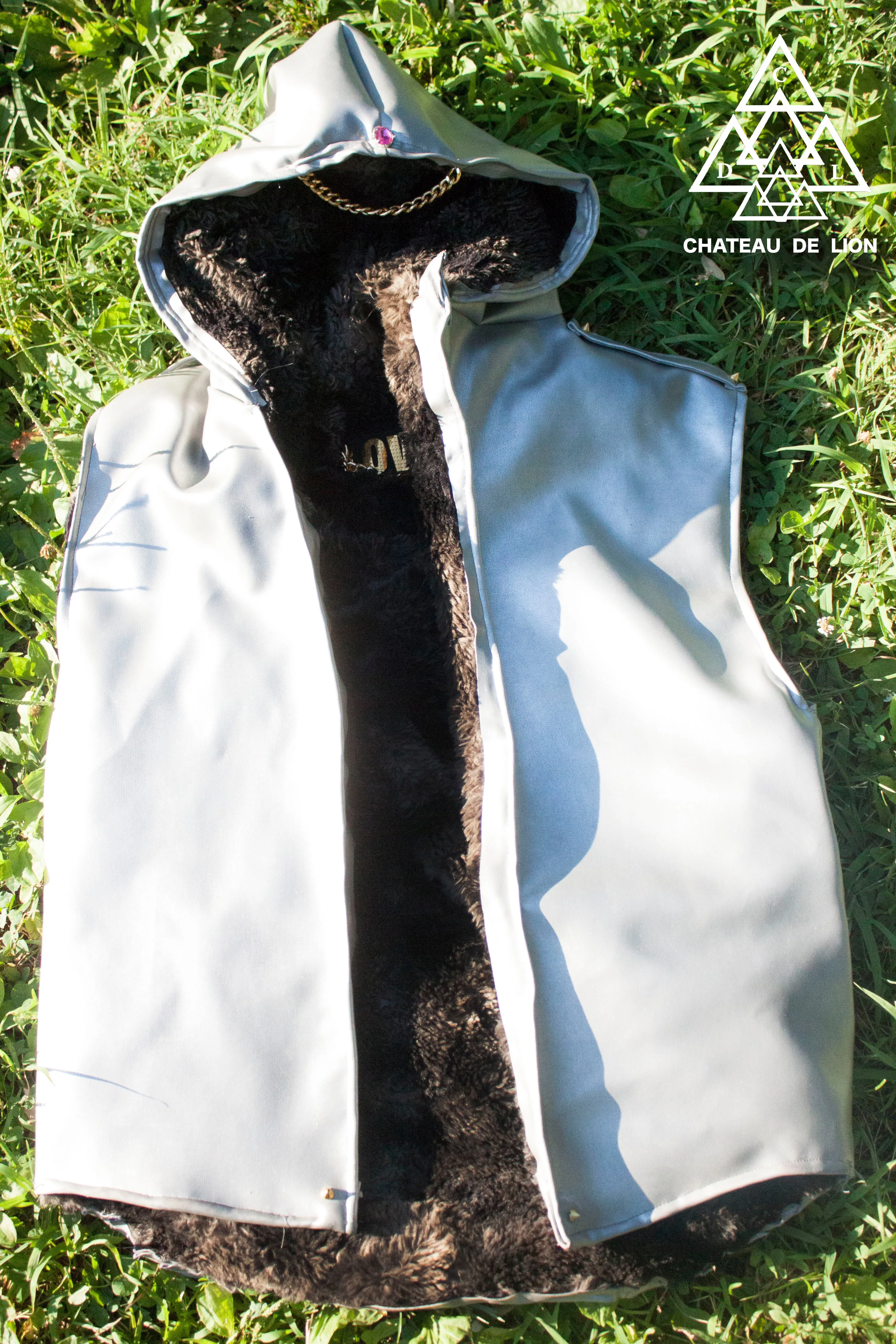 Silver F1 Hooded Vest