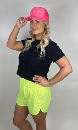 Simple Days Cropped Tee in Black