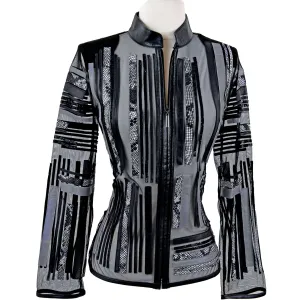 Snakeskin Leather Jacket