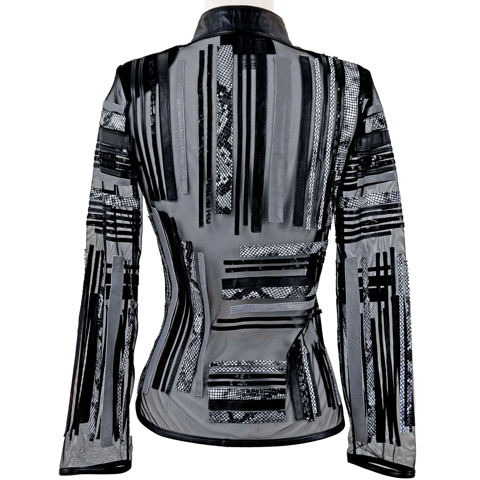 Snakeskin Leather Jacket
