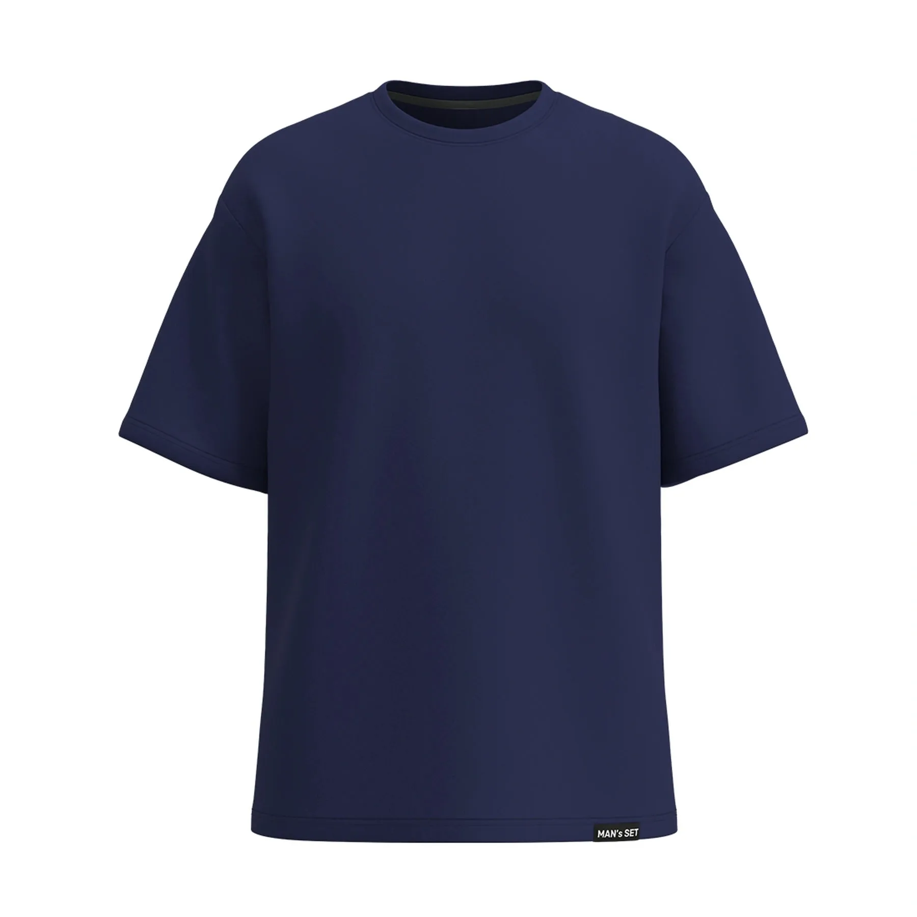 Soft Cotton Oversized T-Shirt, Navy