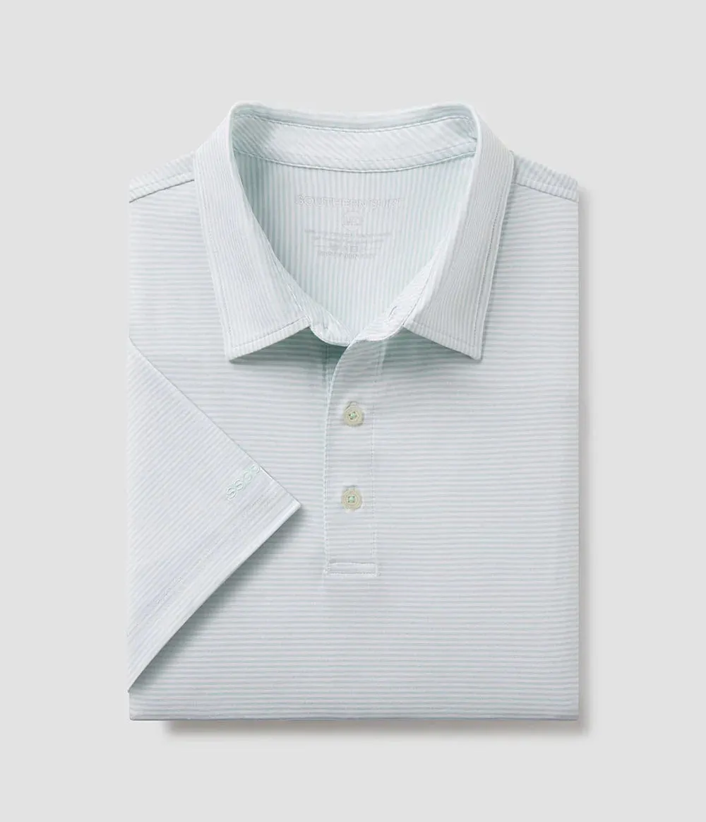 SOUTHERN SHIRT CO. HEATHER MADISON STRIPE POLO