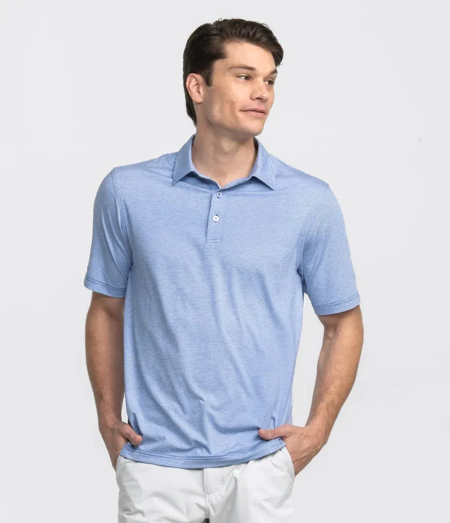 SOUTHERN SHIRT CO. HEATHER MADISON STRIPE POLO