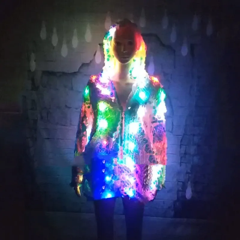 Sparkle Glow' LED Sequined Jacket