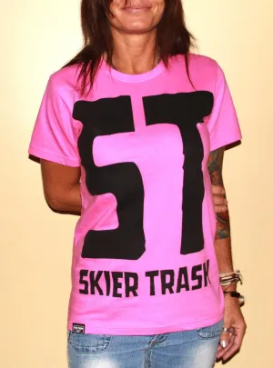 ST Logo Tee - Hot Pink/Black