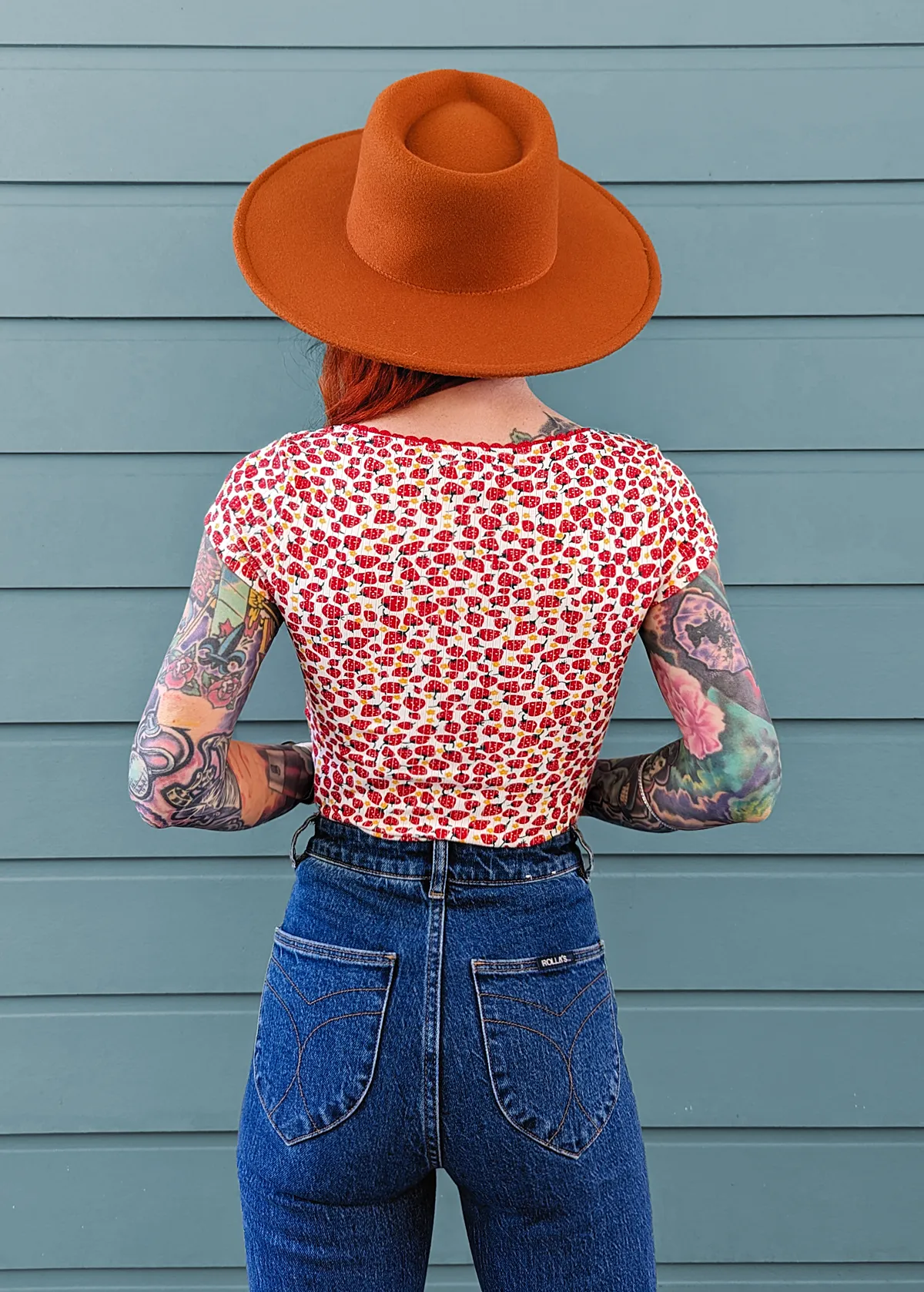 Strawberry Daisy Rib Tee