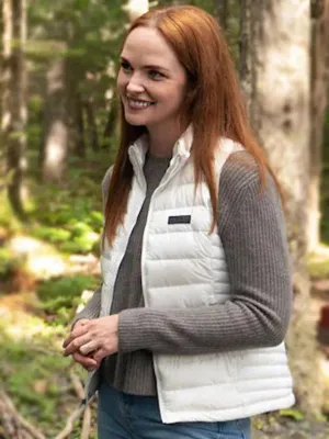 Sullivan’s Crossing S2 Morgan Kohan White Puffer Vest