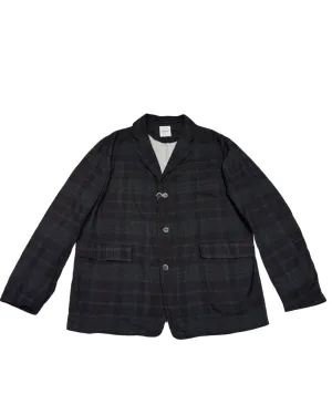 Sumi Ink Madras Check Coverall Jacket
