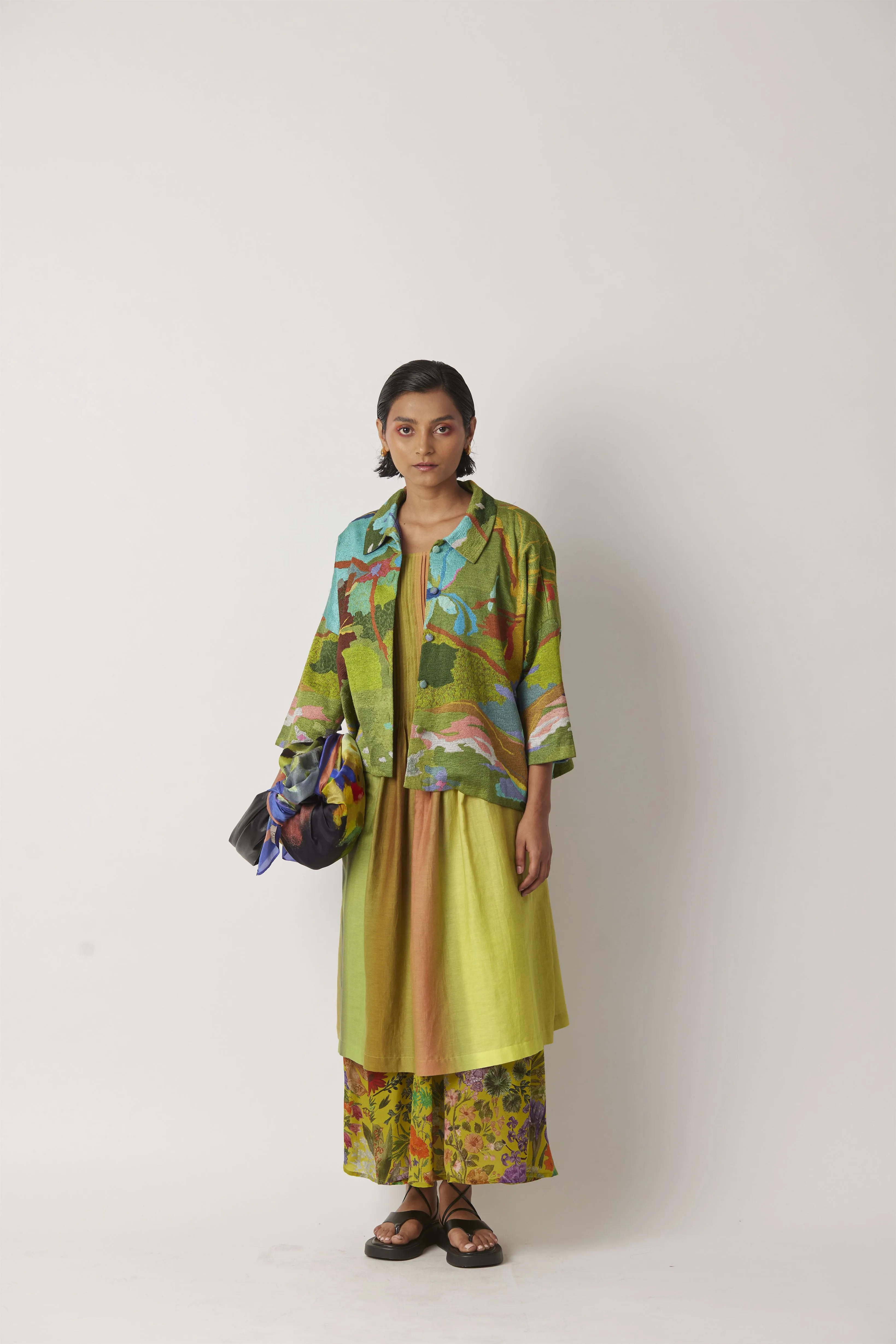 Summer Jacket Silk Barten Signature Emboridery-Unwilted-Fashion Edit-Yc14Jkt-109 Yc14Npot -03-Yavi