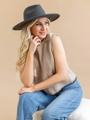Super Soft Ribbed Sweater Vest