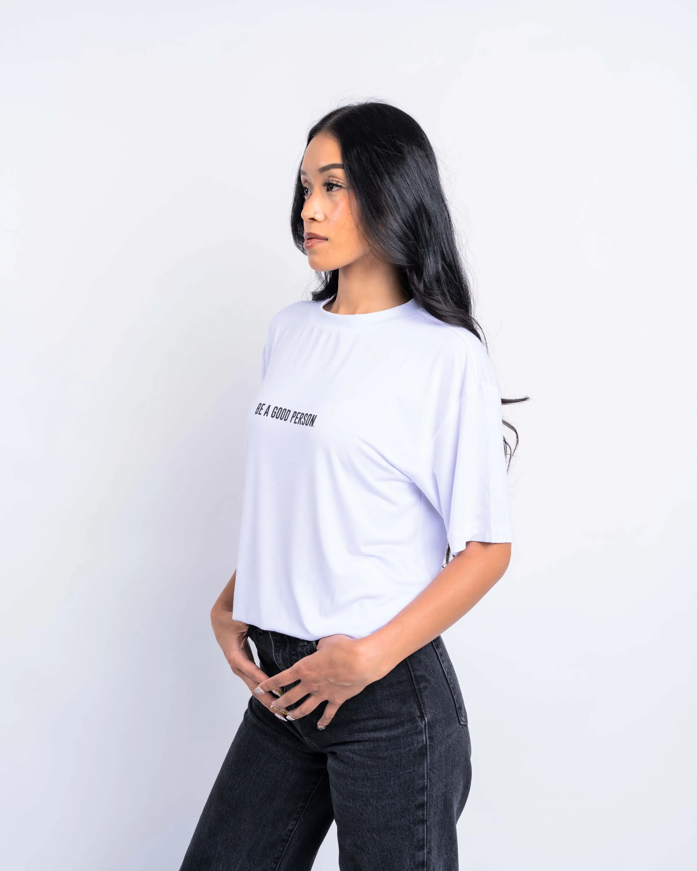 Super Soft Tee - White/Black