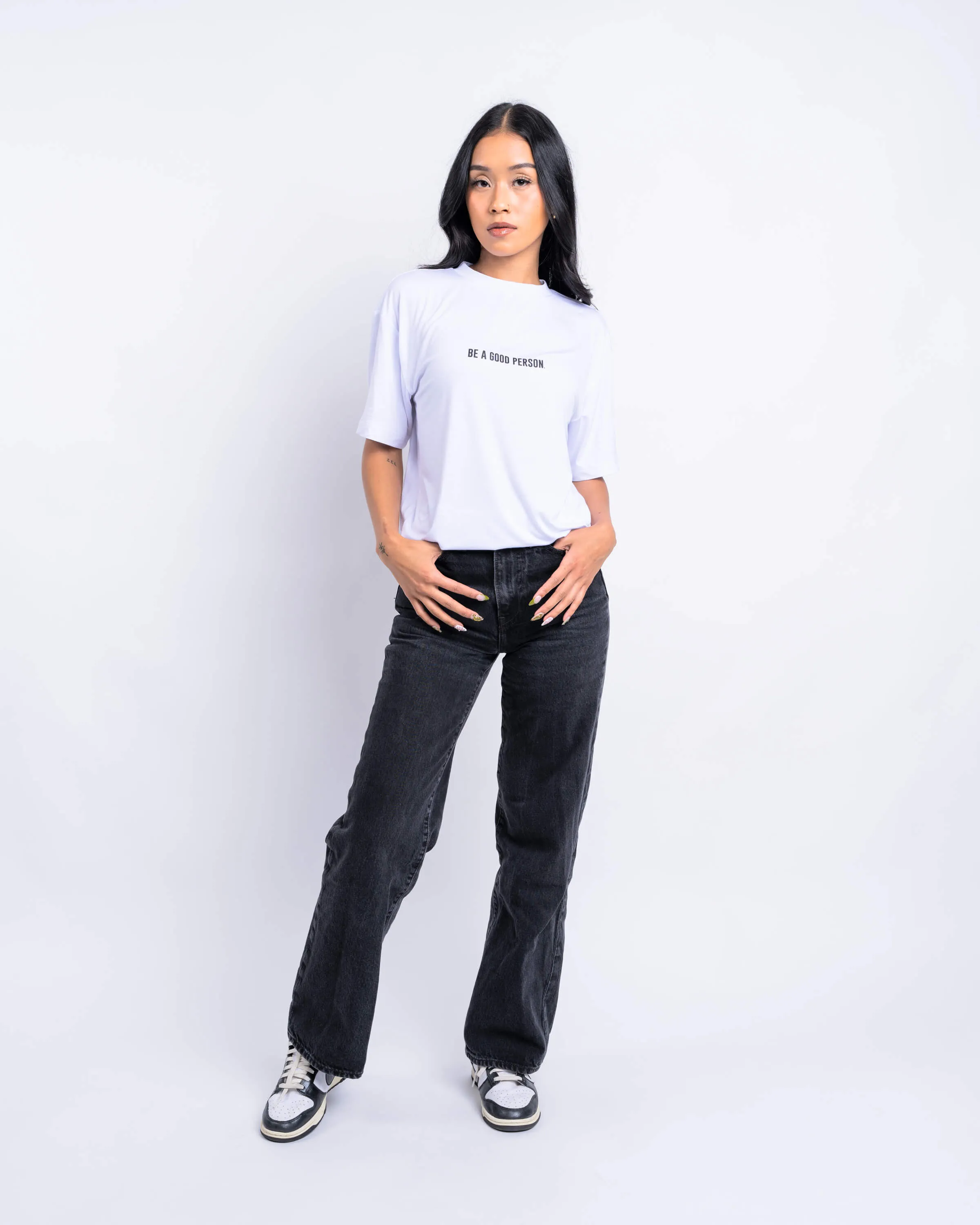 Super Soft Tee - White/Black
