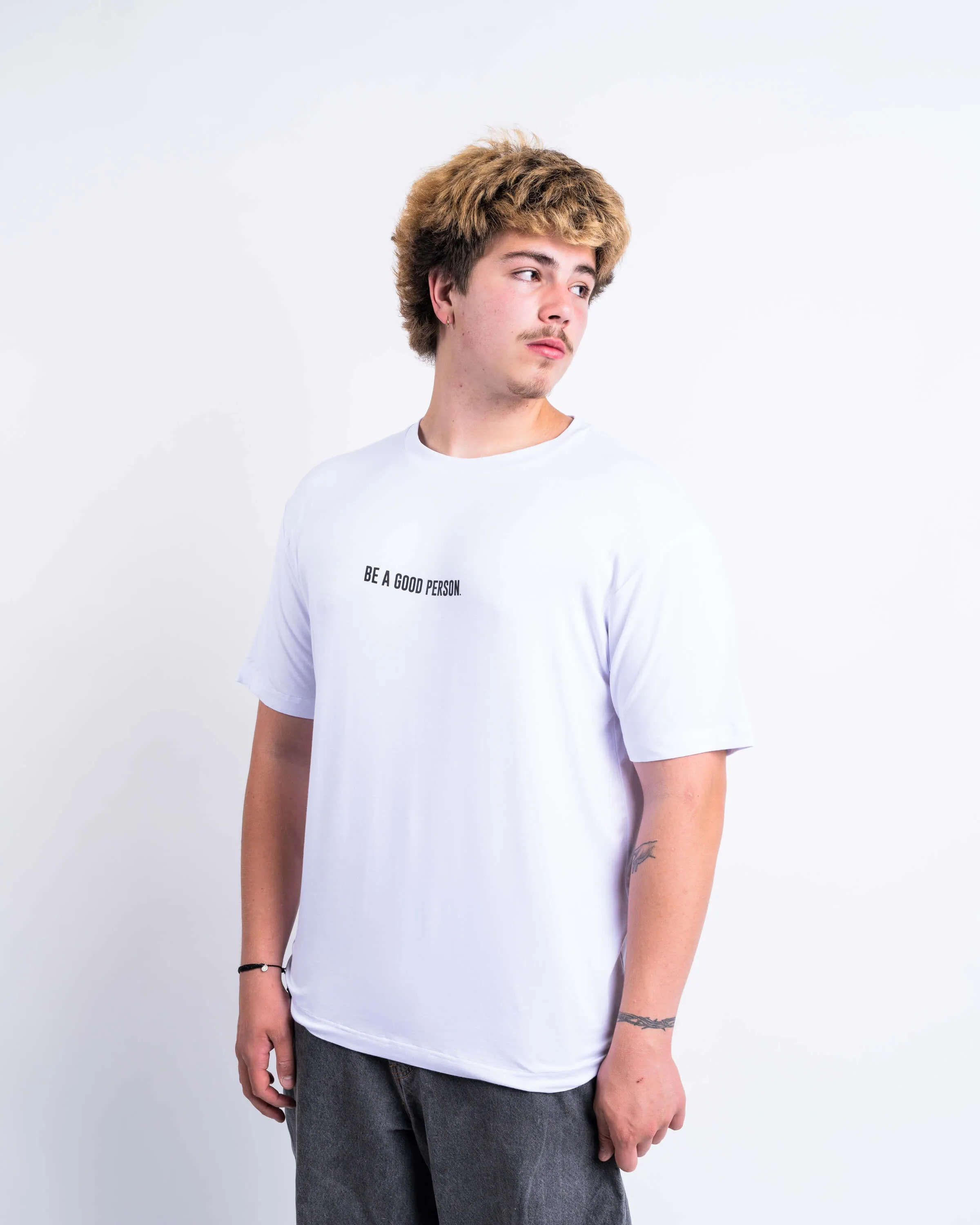Super Soft Tee - White/Black