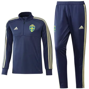 Sweden Technical Training Soccer Tracksuit 2018/19 Navy - Adidas