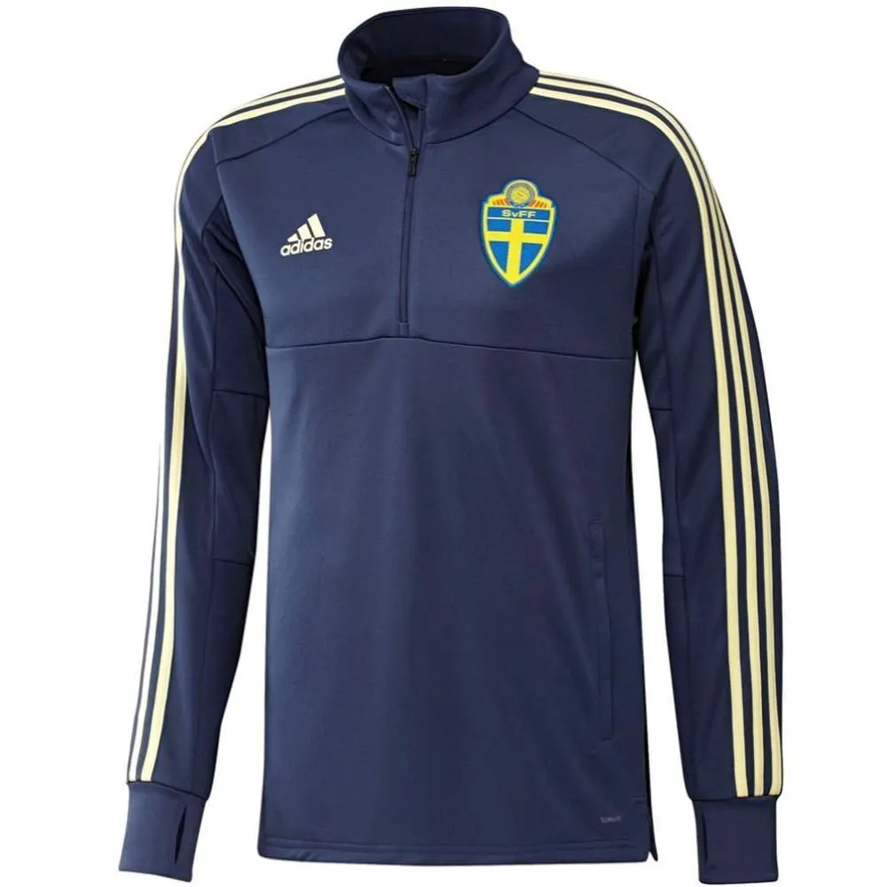 Sweden Technical Training Soccer Tracksuit 2018/19 Navy - Adidas