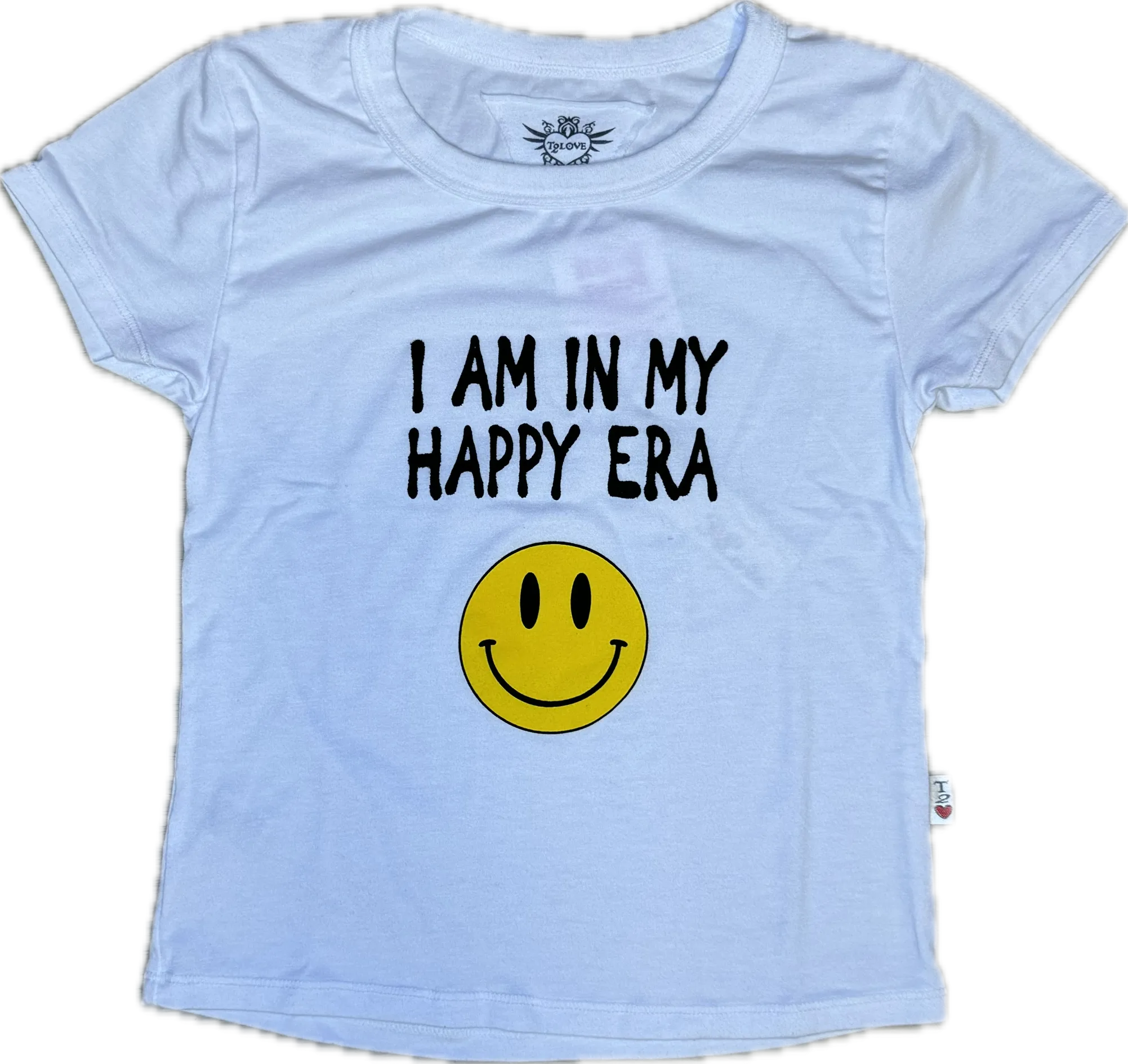 T2LOVE- I AM IN MY HAPPY ERA (white)