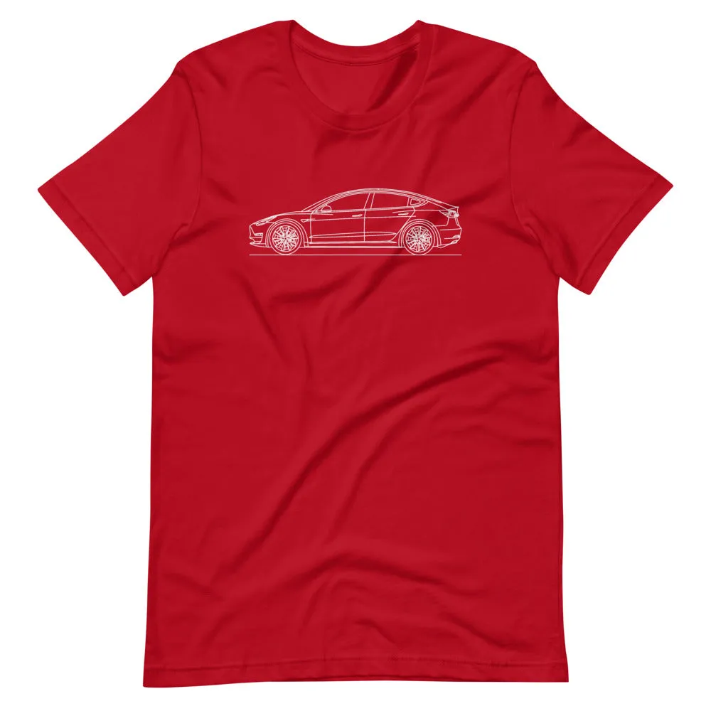 Tesla Model 3 Outline T-shirt