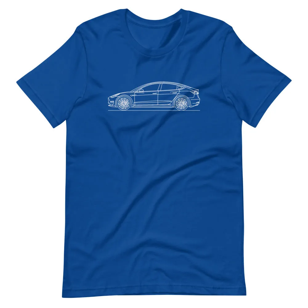 Tesla Model 3 Outline T-shirt