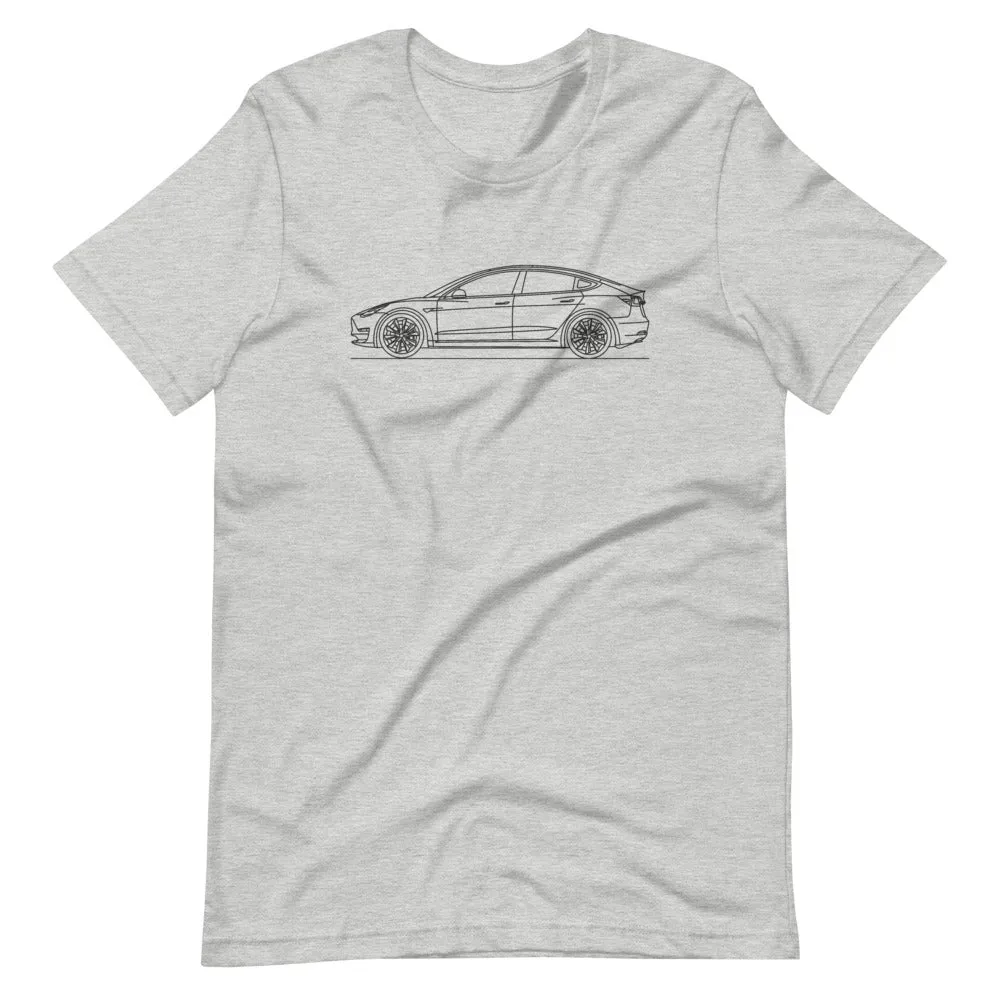 Tesla Model 3 Outline T-shirt