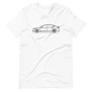 Tesla Model 3 Outline T-shirt