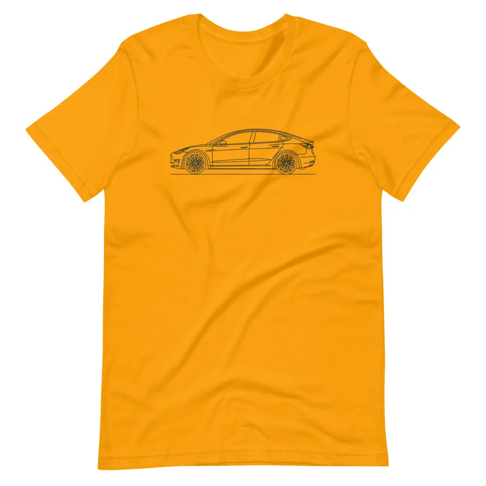 Tesla Model 3 Outline T-shirt