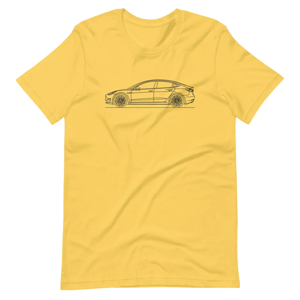 Tesla Model 3 Outline T-shirt