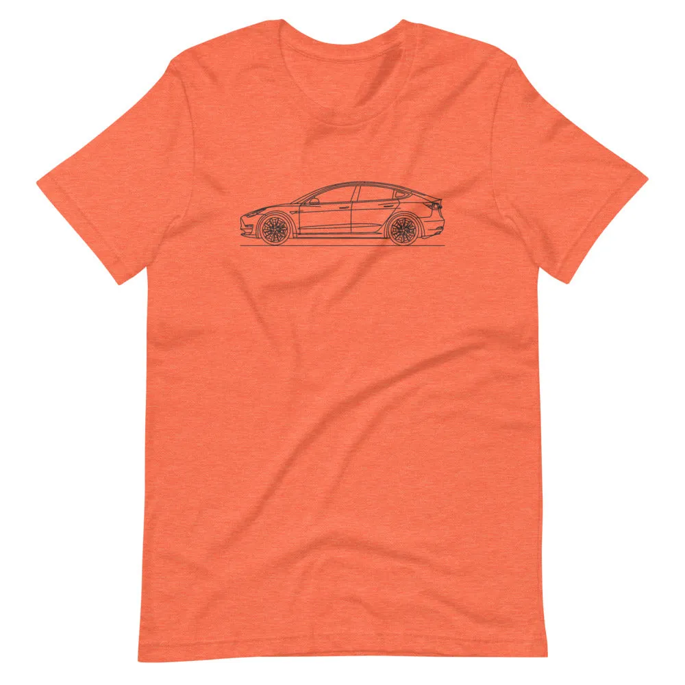 Tesla Model 3 Outline T-shirt