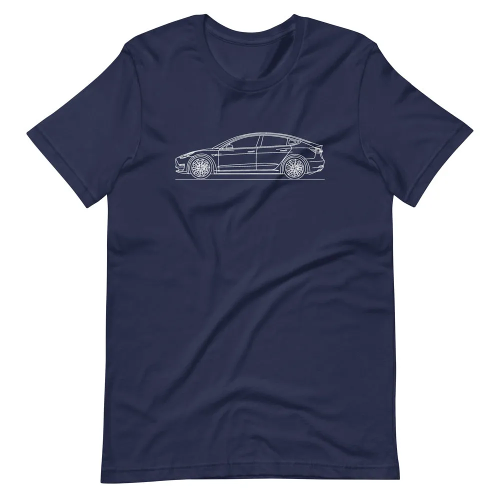 Tesla Model 3 Outline T-shirt