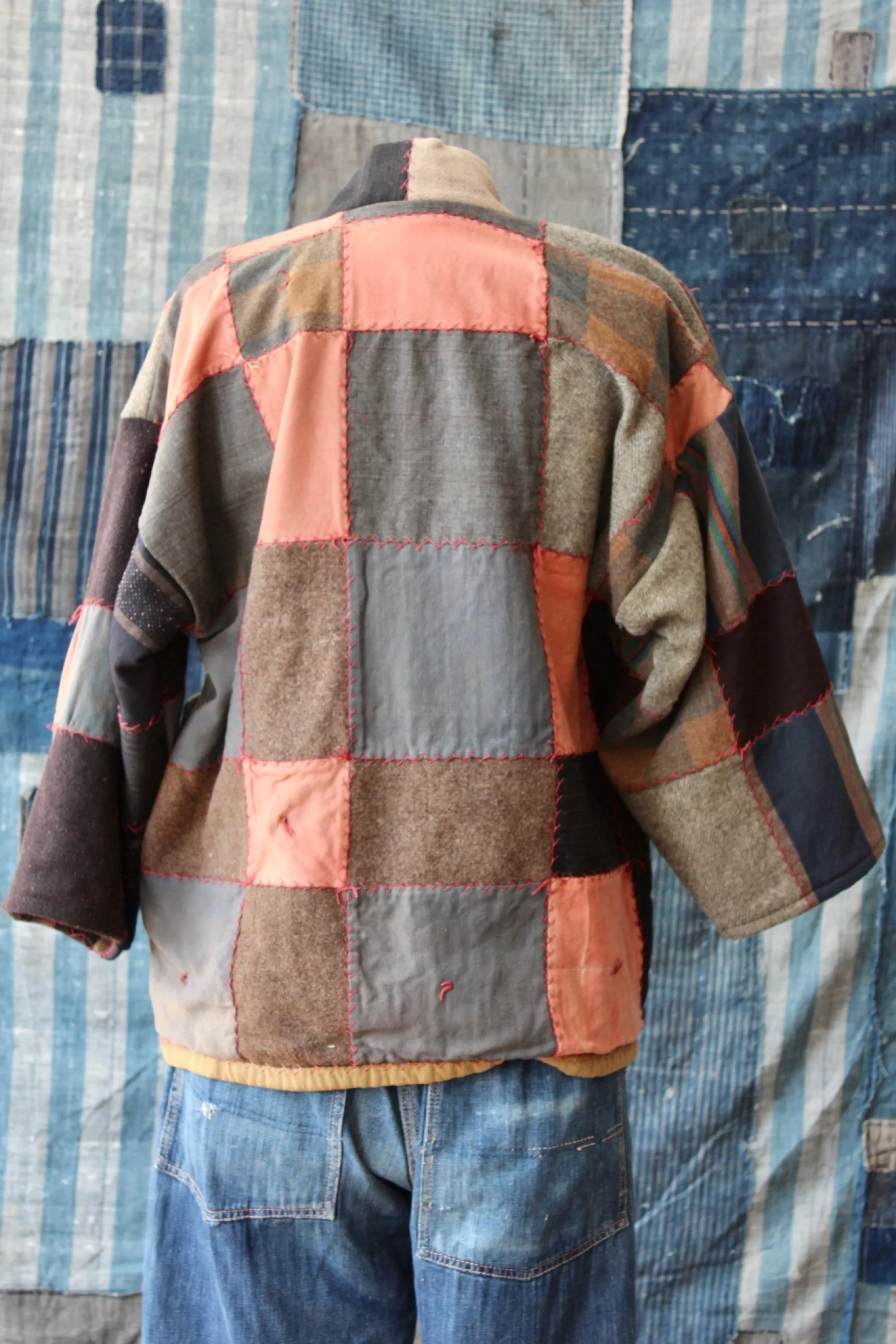 The Highlands Foundry Wool Crazy Quilt Haori Jacket THF147