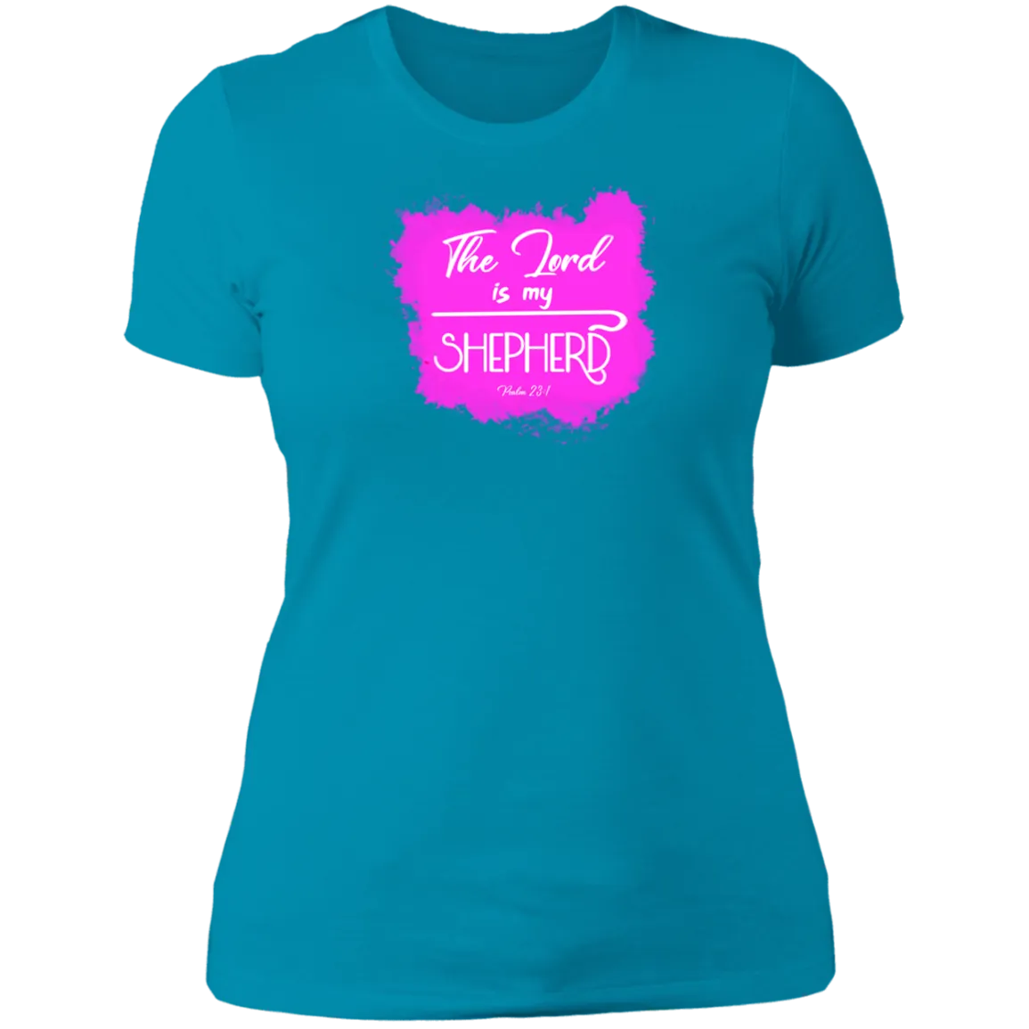 The Lord is My Shepherd Ladies Boyfriend Tee