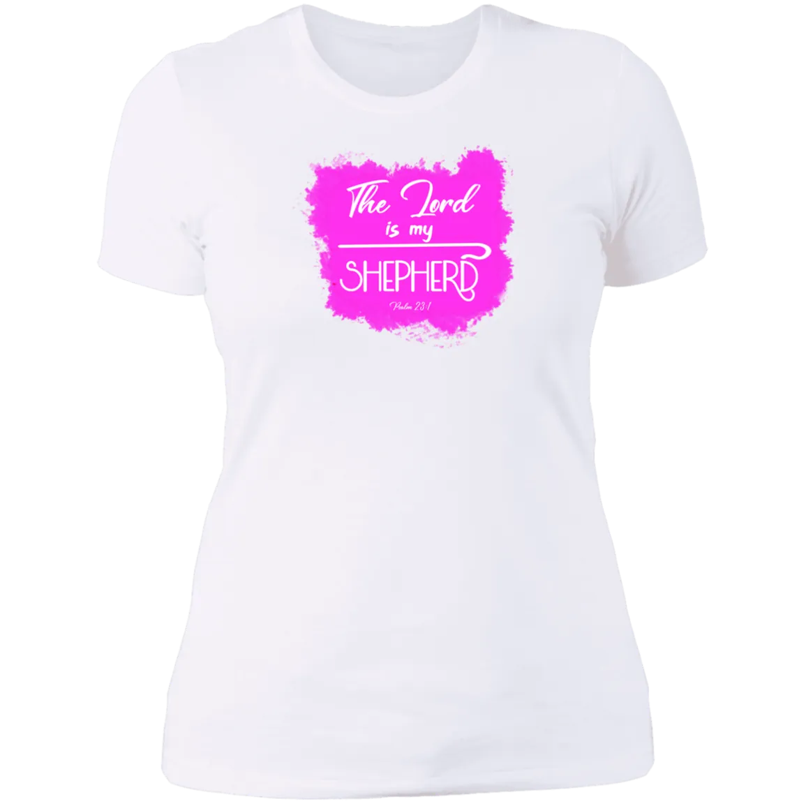 The Lord is My Shepherd Ladies Boyfriend Tee