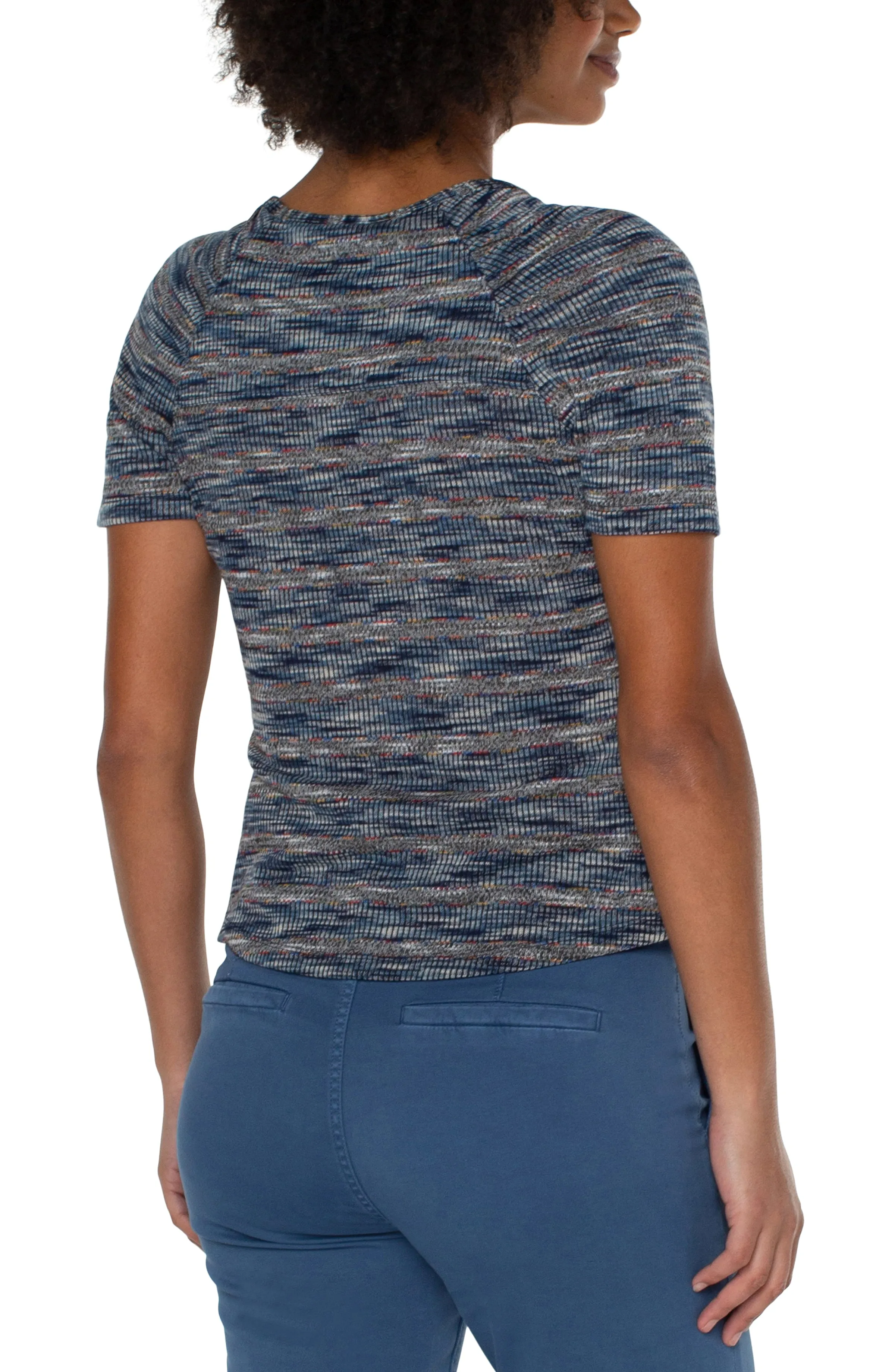 The Riley Shirred Short Sleeve Tee