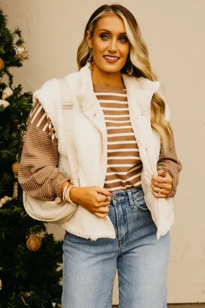The Rylee Faux Shearling Vest
