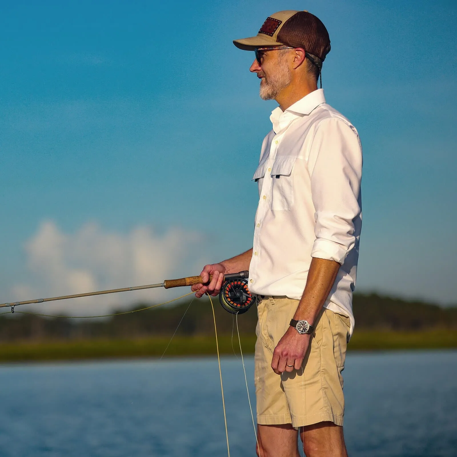 The White Tulu Custom Fishing Shirt